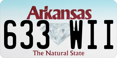 AR license plate 633WII