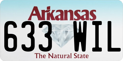 AR license plate 633WIL