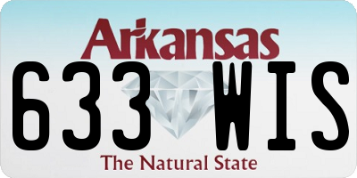 AR license plate 633WIS