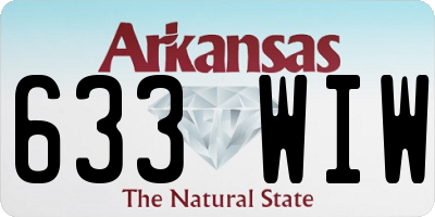 AR license plate 633WIW