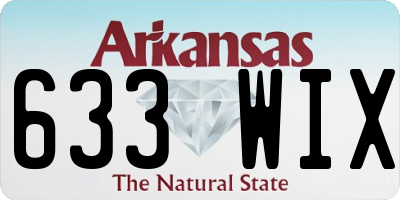 AR license plate 633WIX