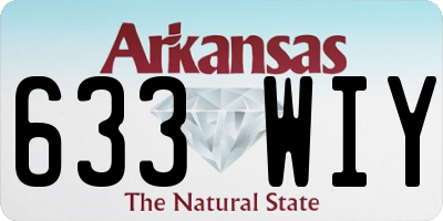 AR license plate 633WIY