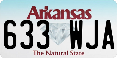 AR license plate 633WJA