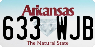 AR license plate 633WJB