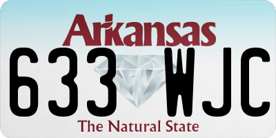 AR license plate 633WJC