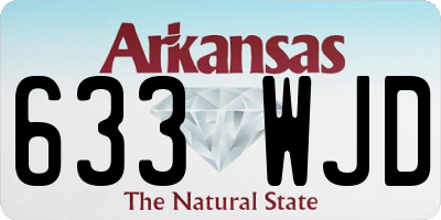 AR license plate 633WJD
