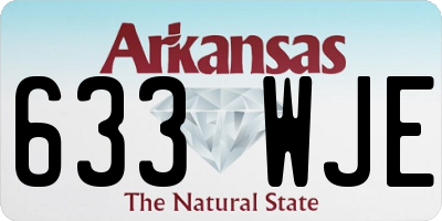 AR license plate 633WJE