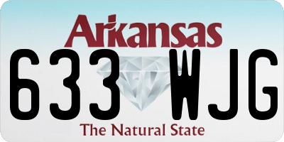 AR license plate 633WJG