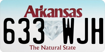 AR license plate 633WJH