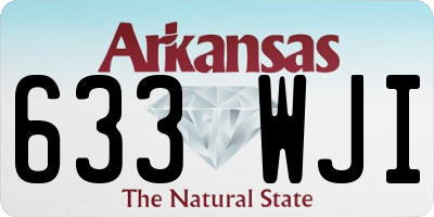 AR license plate 633WJI