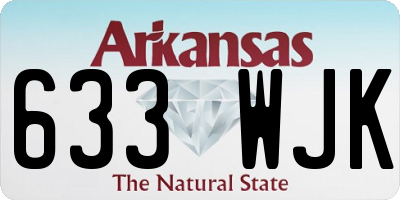 AR license plate 633WJK