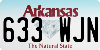 AR license plate 633WJN