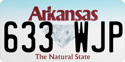 AR license plate 633WJP