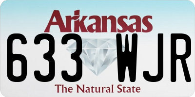 AR license plate 633WJR
