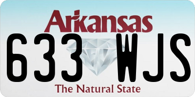 AR license plate 633WJS