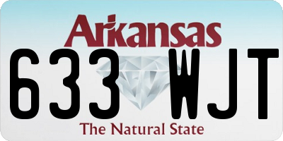 AR license plate 633WJT