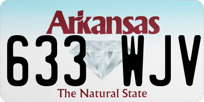 AR license plate 633WJV