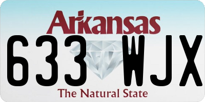 AR license plate 633WJX