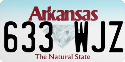 AR license plate 633WJZ
