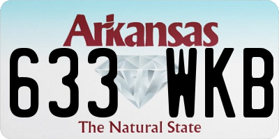 AR license plate 633WKB