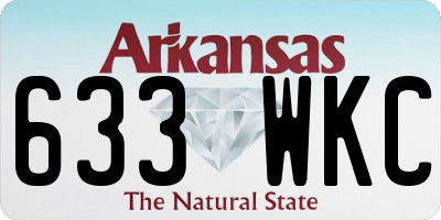 AR license plate 633WKC