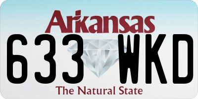AR license plate 633WKD
