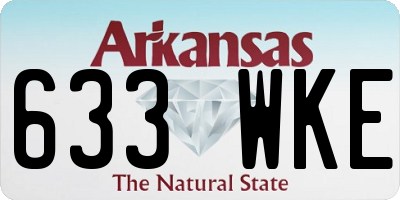 AR license plate 633WKE