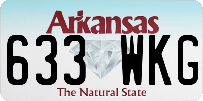 AR license plate 633WKG