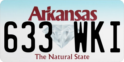 AR license plate 633WKI