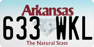 AR license plate 633WKL