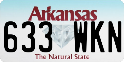 AR license plate 633WKN