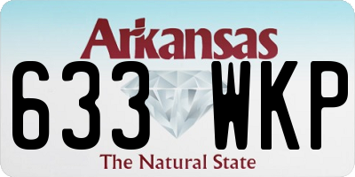AR license plate 633WKP