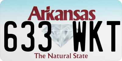 AR license plate 633WKT