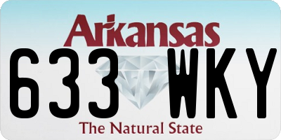 AR license plate 633WKY