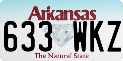 AR license plate 633WKZ
