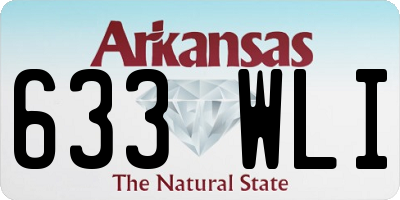 AR license plate 633WLI