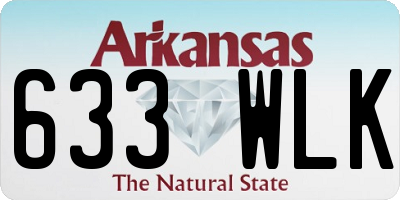AR license plate 633WLK