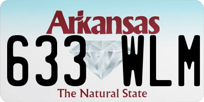 AR license plate 633WLM
