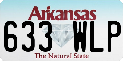 AR license plate 633WLP