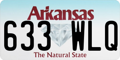 AR license plate 633WLQ