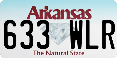 AR license plate 633WLR