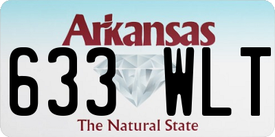 AR license plate 633WLT