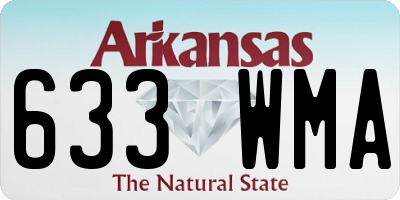 AR license plate 633WMA