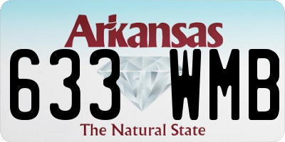 AR license plate 633WMB