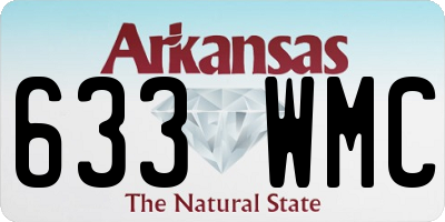 AR license plate 633WMC