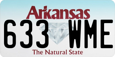 AR license plate 633WME