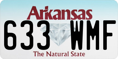 AR license plate 633WMF