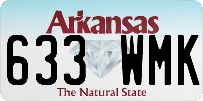 AR license plate 633WMK