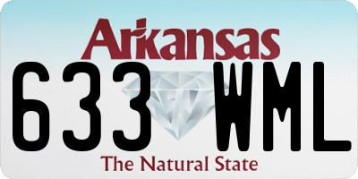 AR license plate 633WML
