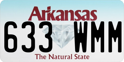 AR license plate 633WMM